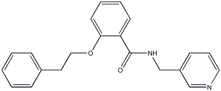 2-(phenethyloxy)-N-(3-pyridinylmethyl)benzamide 结构式