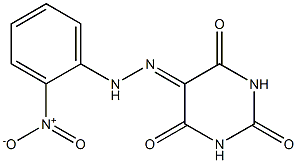 2,4,5,6(1H,3H)-pyrimidinetetrone 5-[N-(2-nitrophenyl)hydrazone] 结构式