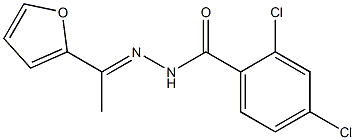 2,4-dichloro-N'-[(E)-1-(2-furyl)ethylidene]benzohydrazide 结构式