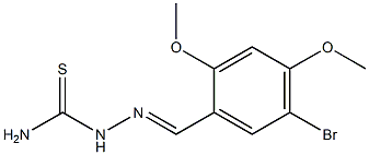 2-[(E)-(5-bromo-2,4-dimethoxyphenyl)methylidene]-1-hydrazinecarbothioamide 结构式