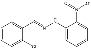 2-chlorobenzaldehyde N-(2-nitrophenyl)hydrazone 结构式