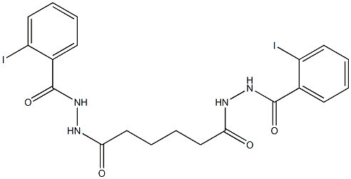 2-iodo-N'-{6-[2-(2-iodobenzoyl)hydrazino]-6-oxohexanoyl}benzohydrazide 结构式