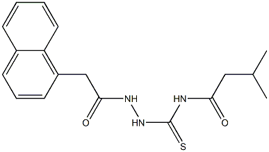 3-methyl-N-({2-[2-(1-naphthyl)acetyl]hydrazino}carbothioyl)butanamide 结构式