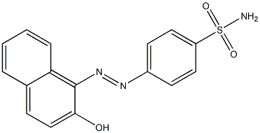 4-[(E)-2-(2-hydroxy-1-naphthyl)diazenyl]benzenesulfonamide 结构式