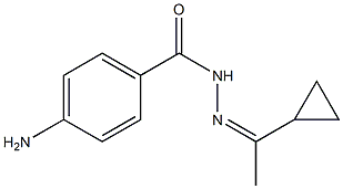 4-amino-N'-[(Z)-1-cyclopropylethylidene]benzohydrazide 结构式