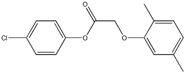 4-chlorophenyl 2-(2,5-dimethylphenoxy)acetate 结构式