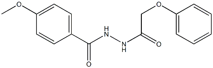 4-methoxy-N'-(2-phenoxyacetyl)benzohydrazide 结构式