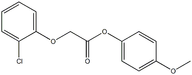 4-methoxyphenyl 2-(2-chlorophenoxy)acetate 结构式