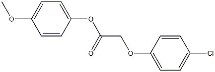 4-methoxyphenyl 2-(4-chlorophenoxy)acetate 结构式