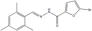 5-bromo-N'-[(E)-mesitylmethylidene]-2-furohydrazide 结构式