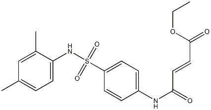 ethyl (E)-4-{4-[(2,4-dimethylanilino)sulfonyl]anilino}-4-oxo-2-butenoate 结构式