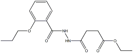 ethyl 4-oxo-4-[2-(2-propoxybenzoyl)hydrazino]butanoate 结构式