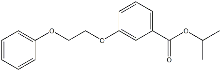 isopropyl 3-(2-phenoxyethoxy)benzoate 结构式