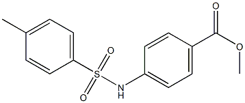 methyl 4-{[(4-methylphenyl)sulfonyl]amino}benzoate 结构式