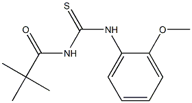 N-(2,2-dimethylpropanoyl)-N'-(2-methoxyphenyl)thiourea 结构式