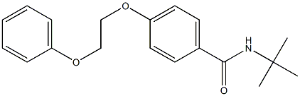 N-(tert-butyl)-4-(2-phenoxyethoxy)benzamide 结构式