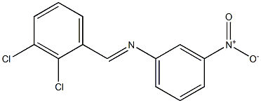 N-[(E)-(2,3-dichlorophenyl)methylidene]-N-(3-nitrophenyl)amine 结构式