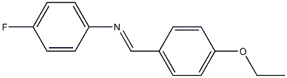 N-[(E)-(4-ethoxyphenyl)methylidene]-N-(4-fluorophenyl)amine 结构式