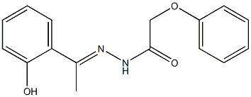 N'-[(E)-1-(2-hydroxyphenyl)ethylidene]-2-phenoxyacetohydrazide 结构式