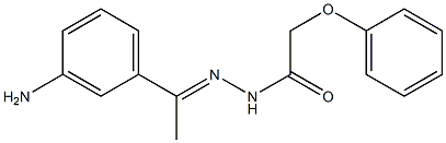 N'-[(E)-1-(3-aminophenyl)ethylidene]-2-phenoxyacetohydrazide 结构式