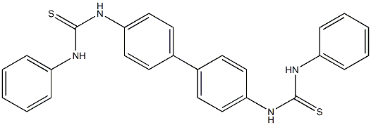 4,4'-bis[(anilinocarbothioyl)amino]-1,1'-biphenyl 结构式