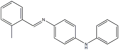 N-(4-anilinophenyl)-N-[(E)-(2-methylphenyl)methylidene]amine 结构式
