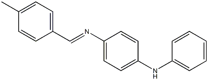 N-(4-anilinophenyl)-N-[(E)-(4-methylphenyl)methylidene]amine 结构式