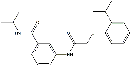 N-isopropyl-3-{[2-(2-isopropylphenoxy)acetyl]amino}benzamide 结构式