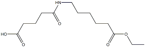 5-(6-ethoxy-6-oxohexylamino)-5-oxopentanoic acid 结构式