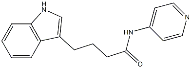 4-(1H-indol-3-yl)-N-(4-pyridinyl)butanamide 结构式
