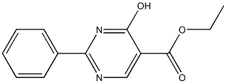 ethyl 4-hydroxy-2-phenyl-5-pyrimidinecarboxylate 结构式