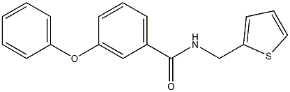 3-phenoxy-N-(2-thienylmethyl)benzenecarboxamide 结构式