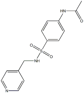 N-(4-{[(4-pyridinylmethyl)amino]sulfonyl}phenyl)acetamide 结构式