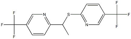 5-(trifluoromethyl)-2-pyridinyl 1-[5-(trifluoromethyl)-2-pyridinyl]ethyl sulfide 结构式