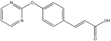 (E)-3-[4-(2-pyrimidinyloxy)phenyl]-2-propenoic acid 结构式