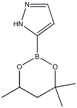 5-(4,4,6-Trimethyl-1,3,2-dioxaborinan-2-yl)-1H-pyrazole 结构式