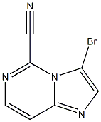 3-bromoimidazo[1,2-c]pyrimidine-5-carbonitrile 结构式