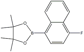 2-(1-氟萘-4基)-4,4,5,5-四甲基-1,3,2-二氧硼烷 结构式