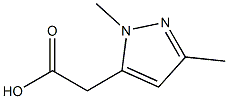 1,3-二甲基-1H-吡唑-5-乙酸 结构式