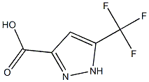 5-三氟甲基-1H-吡唑-3-羧酸 结构式