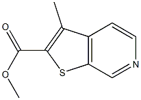 3-Methylthieno[2,3-c]pyridine-2-carboxylic acid methyl ester 结构式