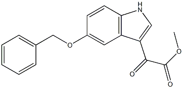 2-[5-(苄氧基)-1基-吲哚-3基]-2-氧代乙酸甲酯 结构式