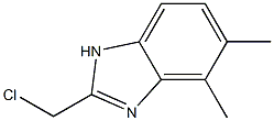 2-(chloromethyl)-4,5-dimethyl-1H-benzimidazole 结构式