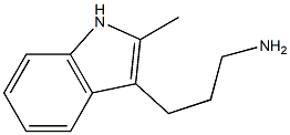 3-(2-methyl-1H-indol-3-yl)propan-1-amine 结构式