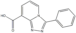 3-phenyl[1,2,4]triazolo[4,3-a]pyridine-8-carboxylic acid 结构式