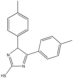 4,5-bis(4-methylphenyl)-4H-imidazole-2-thiol 结构式