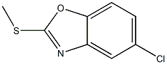 5-chloro-2-(methylthio)-1,3-benzoxazole 结构式