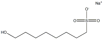 8-Hydroxyoctane-1-sulfonic acid sodium salt 结构式