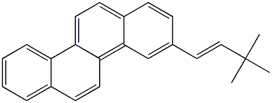 3-(3,3-Dimethyl-1-butenyl)chrysene 结构式