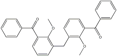 3,3''-Methylenebis(2-methoxybenzophenone) 结构式